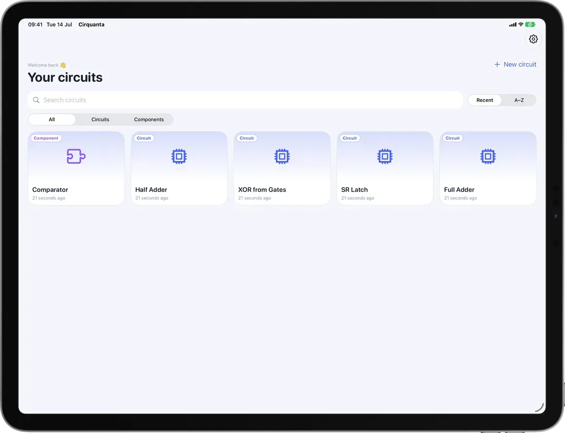 Your circuits, on every device.